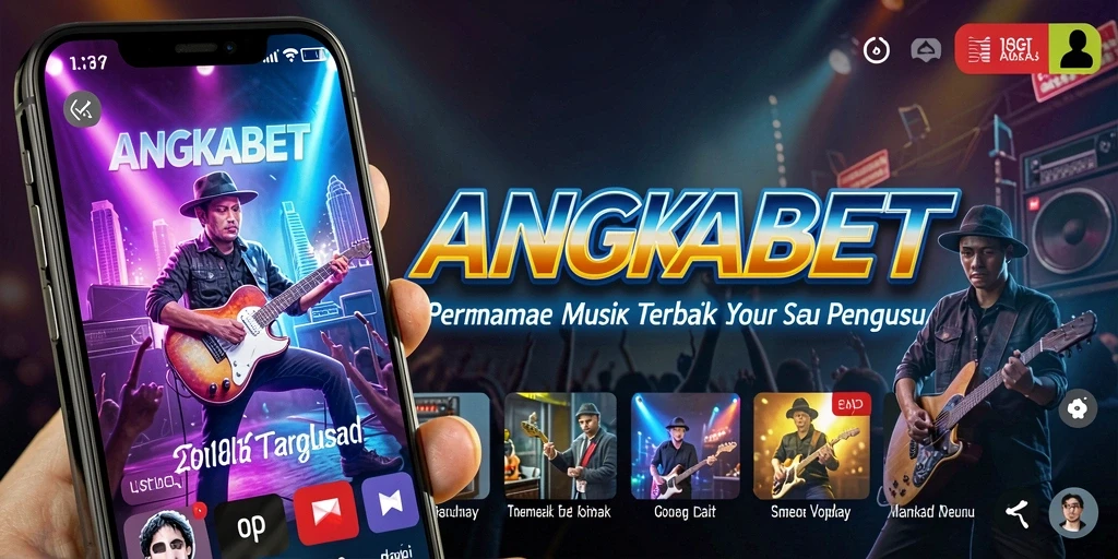 Screenshot gameplay ANGKABET dengan tampilan musik yang menarik.
