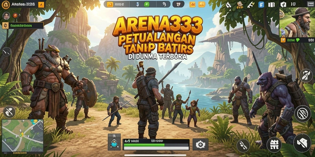 Tangkapan layar gameplay ARENA333 menunjukkan petualangan seru dalam dunia terbuka.
