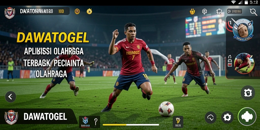 Screenshot gameplay DAWATOGEL menampilkan serunya bermain olahraga.