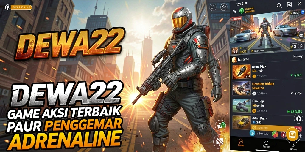 Screenshot menampilkan aksi seru dalam DEWA22.