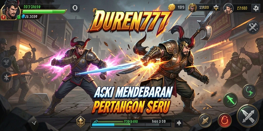Tampilan gameplay DUREN777 yang penuh aksi dan menegangkan.