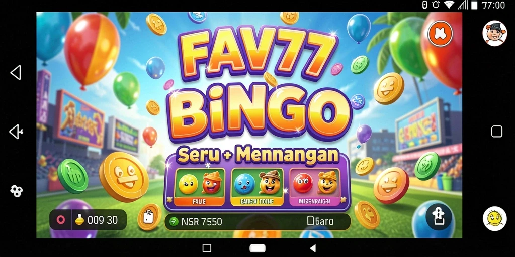 Tampilan screenshot utama FAV77 menampilkan gameplay Bingo yang seru.