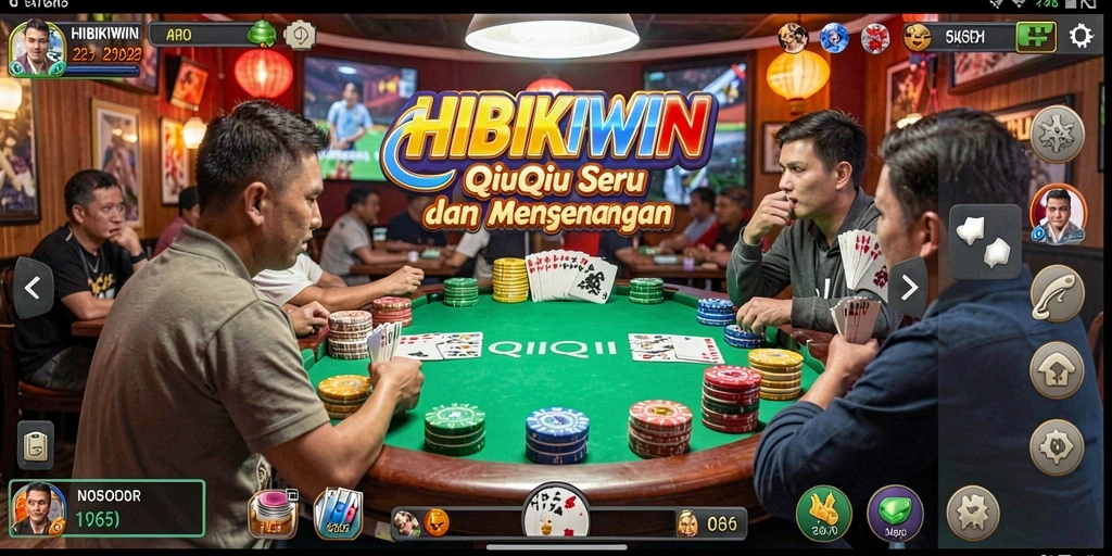 Screenshot gameplay HIBIKIWIN yang penuh aksi.