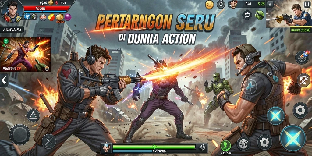 Tampilan gameplay seru K234 dengan pertarungan yang intens.