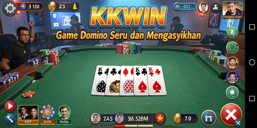 Tampilan gameplay seru dan interaktif permainan Domino.
