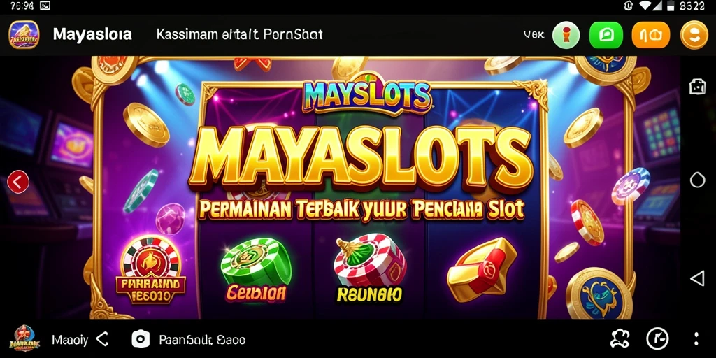 Tampilan menawan dari gameplay Kasino MAYASLOTS yang mendebarkan.