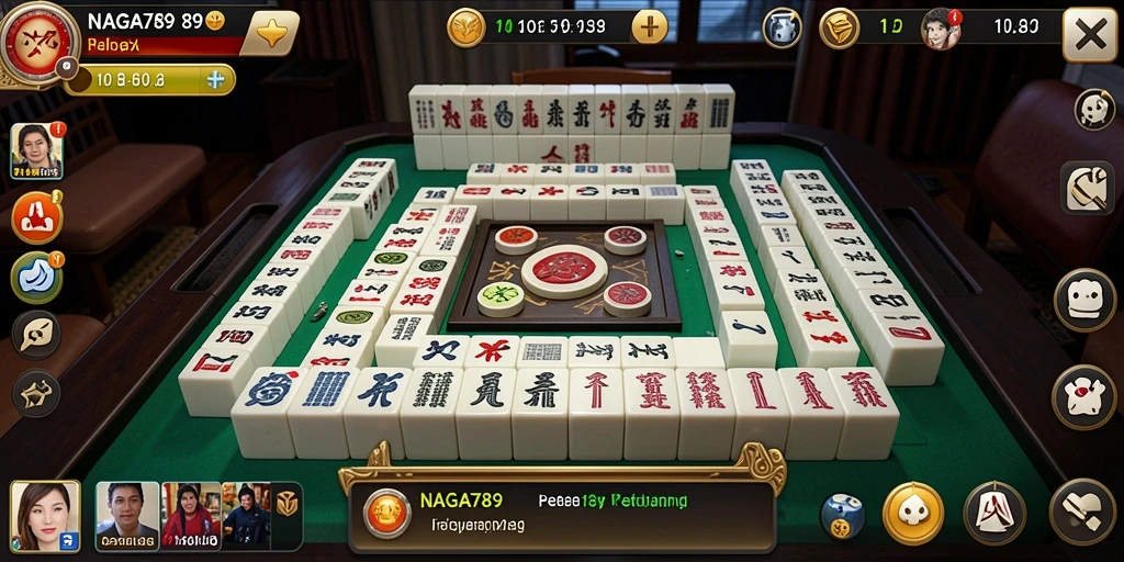 Screenshot utama NAGA789 menampilkan aksi seru permainan Mahjong.